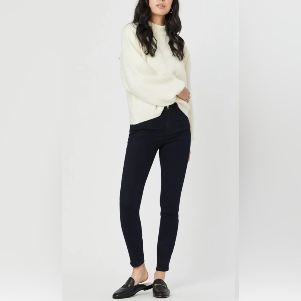 NWT MAVI GOLD TESS Black High Rise  Skinny Jeans